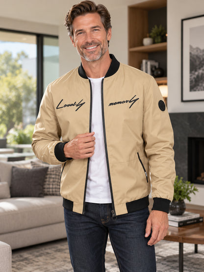 Men's Tactical Embroidered Bomber Jacket