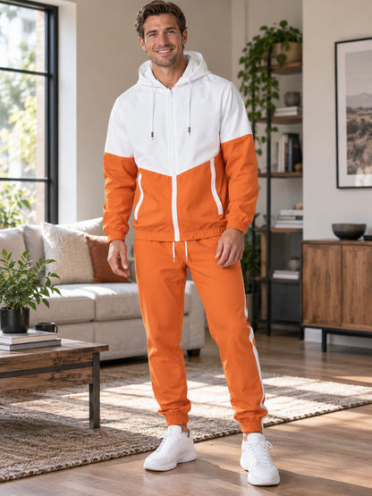 Men's Ultra-Lightweight Windbreaker Tracksuit Set