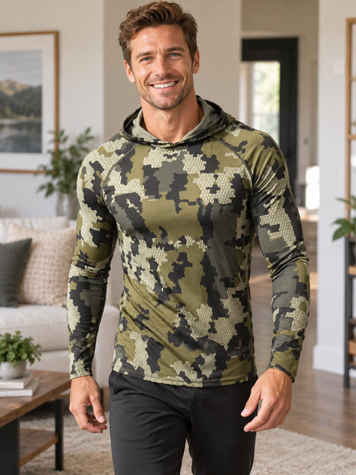 Men's Tactical Camo Sun Protection Hoodie