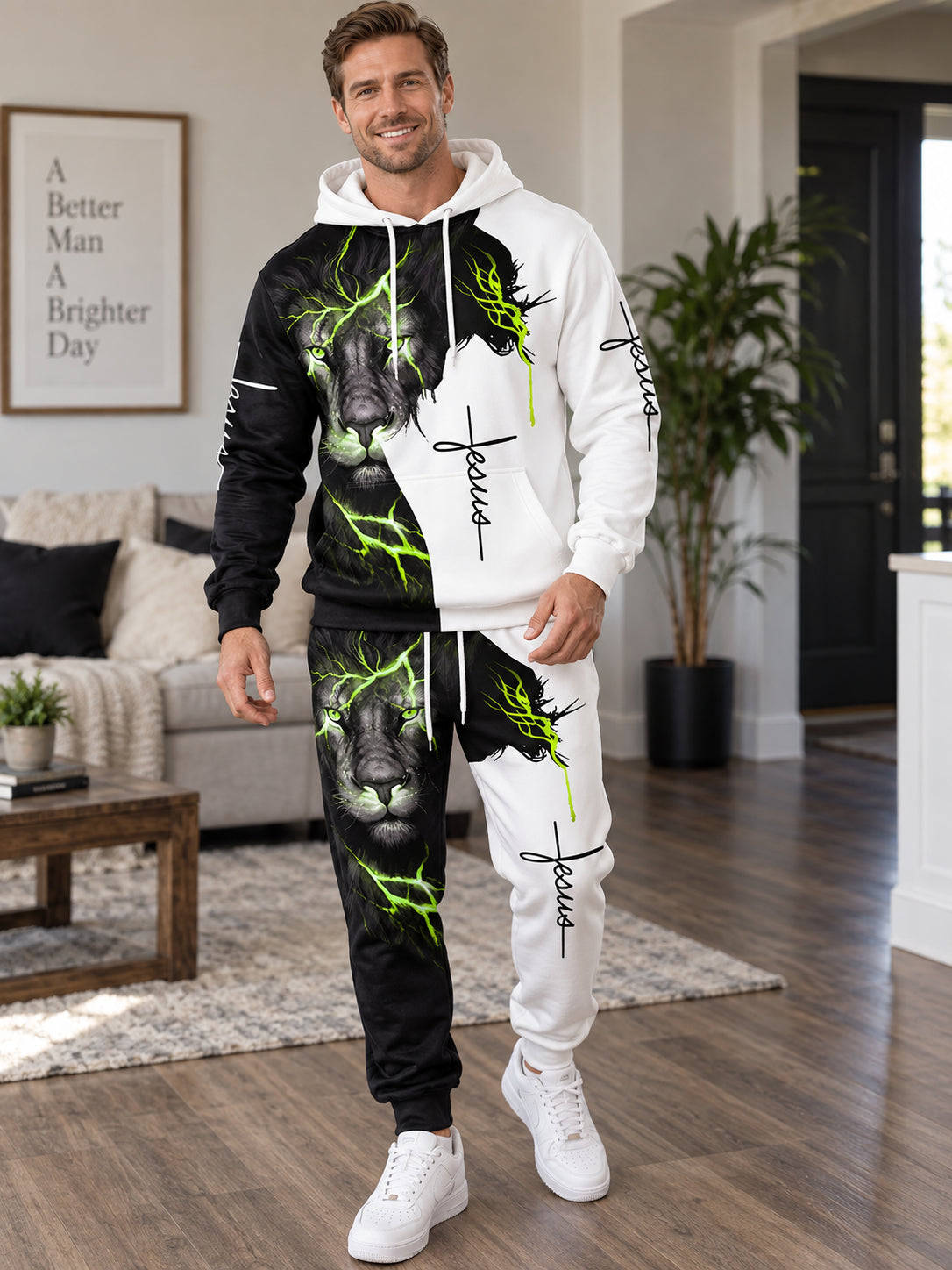 Unisex Lion of Judah 3D Tracksuit Set