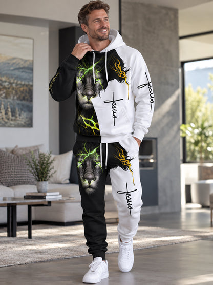 Unisex Lion of Judah 3D Tracksuit Set
