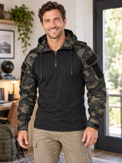 Men's Hooded Tactical Camouflage Shirt