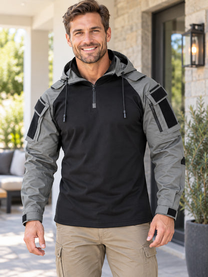 Men's Hooded Tactical Camouflage Shirt