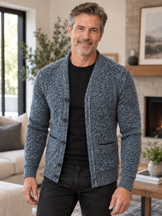 Men's Knitted Cardigan Jacket