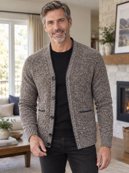 Men's Knitted Cardigan Jacket