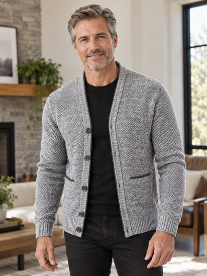 Men's Knitted Cardigan Jacket