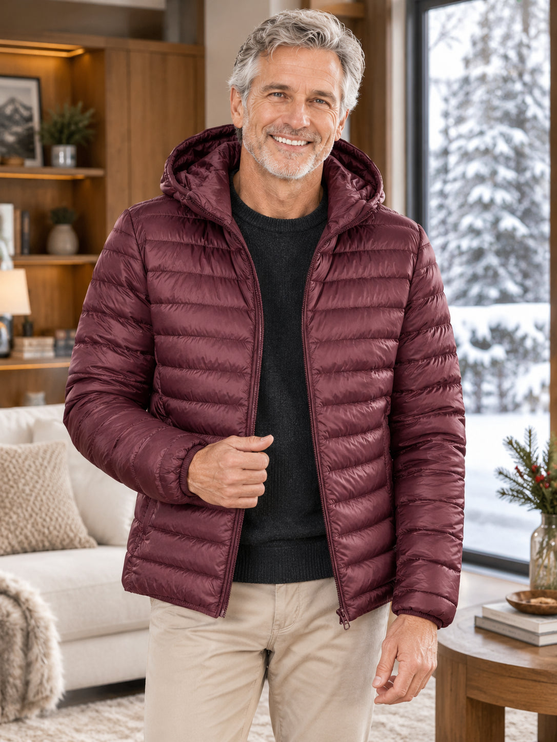 Men’s Quilted Hooded Puffer Jacket