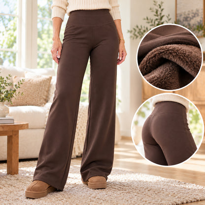 Women’s Fleece-Lined High-Waist Wide-Leg Pants