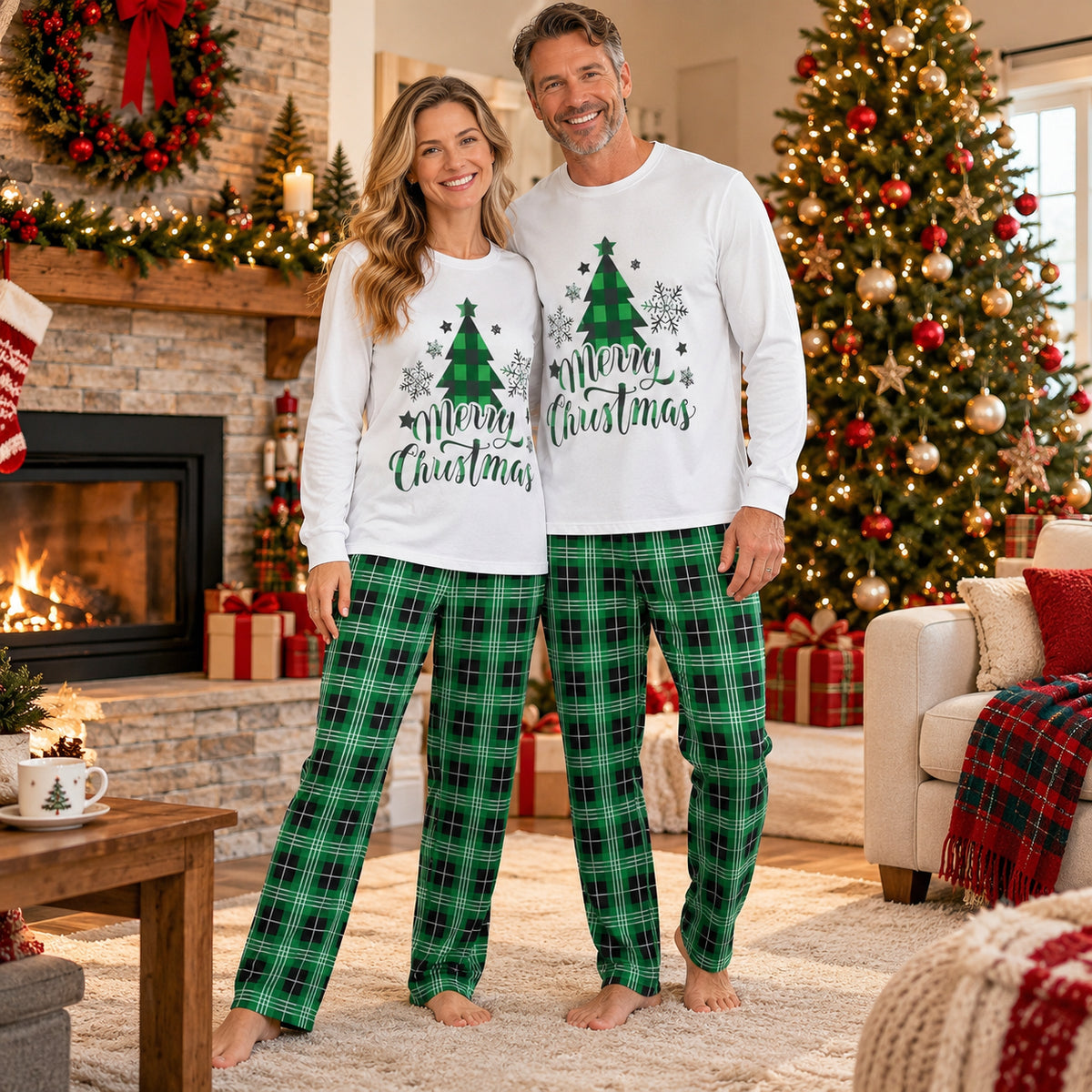 Comfy Cotton Holiday Lounging Sleepwear Set