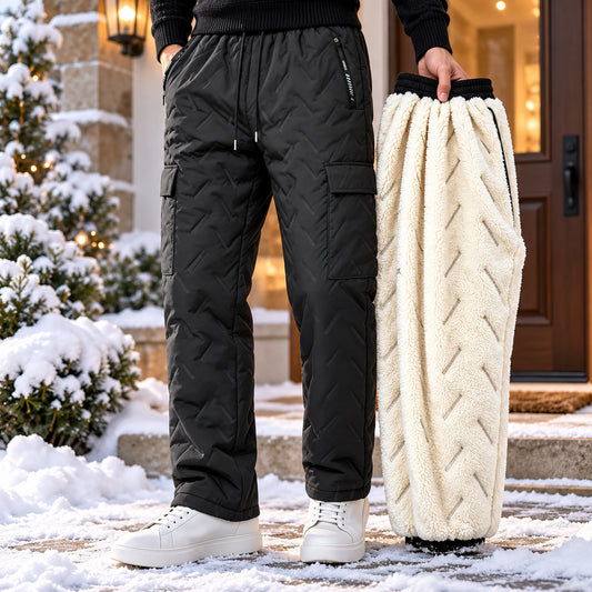 Men's Fleece-Lined Winter Cargo Pants