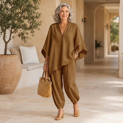 Women’s Batwing Tunic & Tapered Pants Set