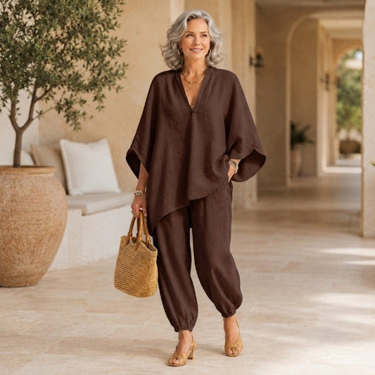 Women’s Batwing Tunic & Tapered Pants Set