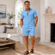 Men’s Short-Sleeve Shirt & Shorts Set