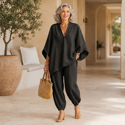 Women’s Batwing Tunic & Tapered Pants Set