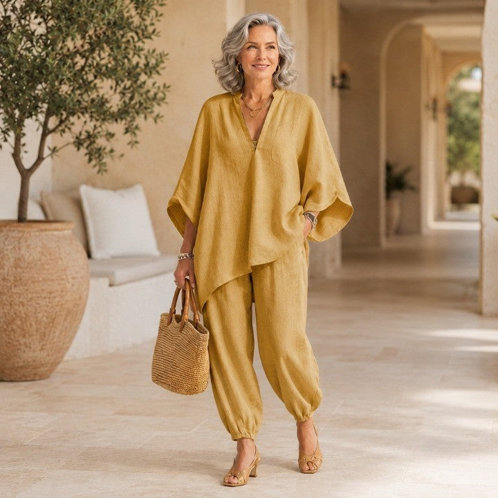 Women’s Batwing Tunic & Tapered Pants Set