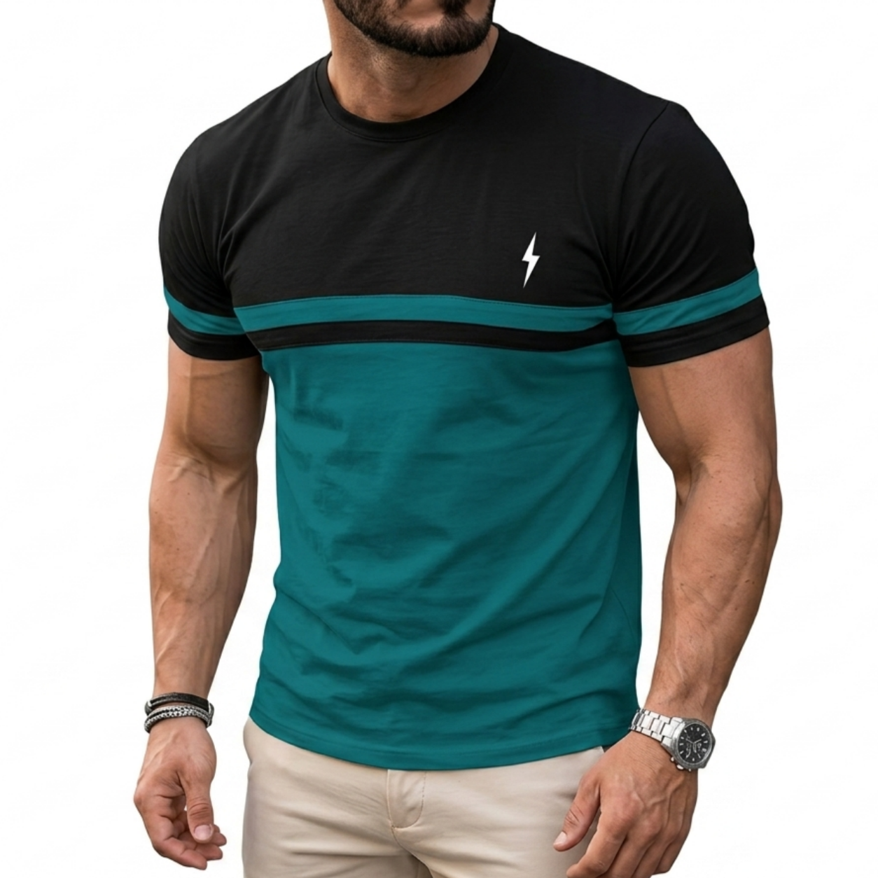 ☀️3-Pack Men’s Gradient Stripe Quick-Dry T-Shirts