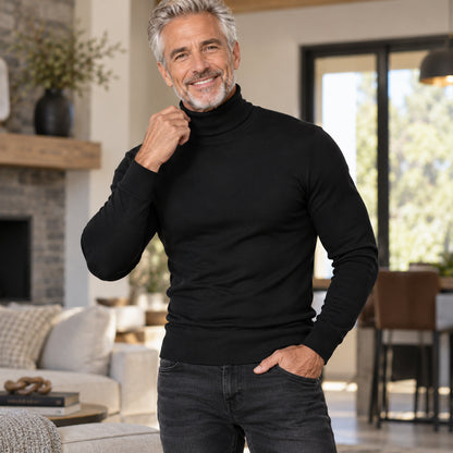 Men's Warm Slim-Fit Turtleneck Shirt