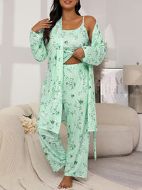 Green Floral Print