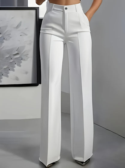 Women's High-Waisted Tailored Suit Pants