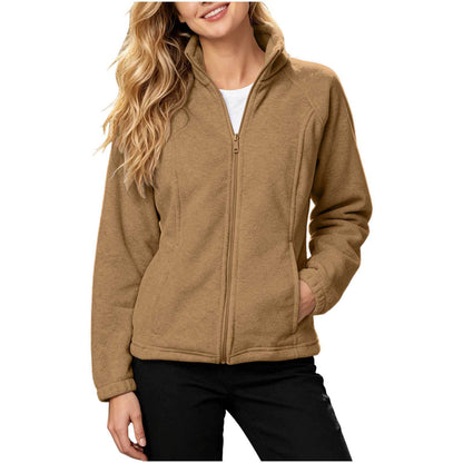 Women's Cozy Full Zip Fleece Jacket with Pockets