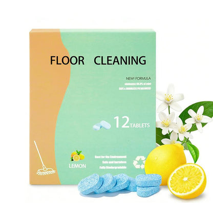⭐Efficient Floor Cleaning Tablets: Multi-Surface Solution (Lemon Scent)