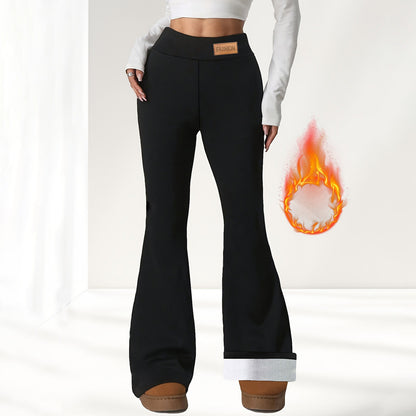 Women’s High-Waisted Fleece-Lined Flare Leggings