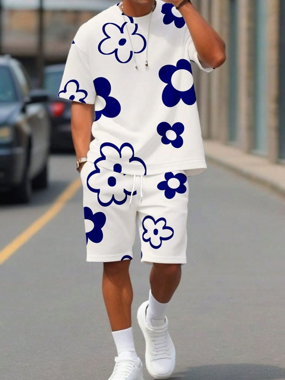 🌺 Men's Floral Print 2-Piece Summer Set