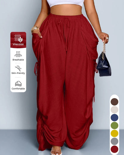 ✨ Women's High-Waist Cotton Linen Harem Pants