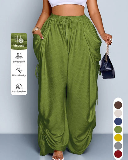 ✨ Women's High-Waist Cotton Linen Harem Pants