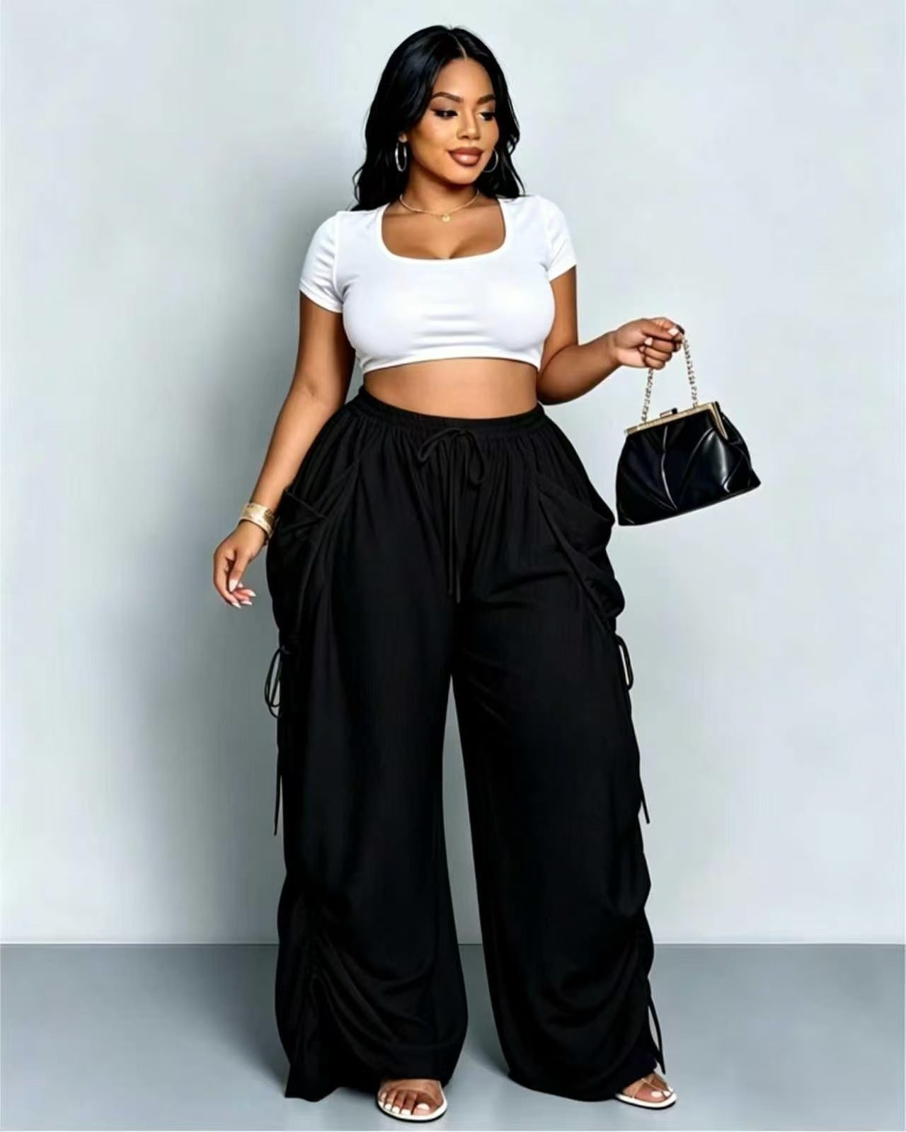 ✨ Women's High-Waist Cotton Linen Harem Pants