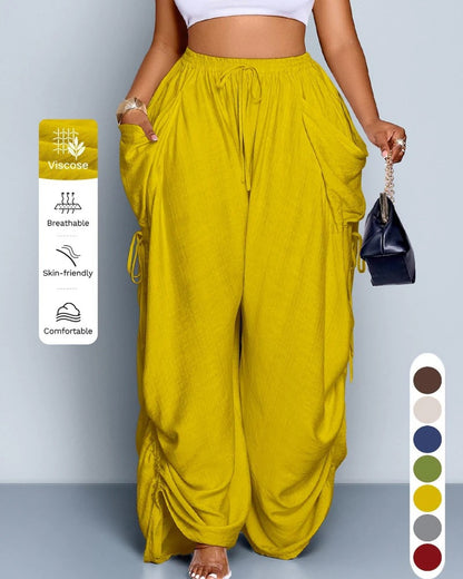 ✨ Women's High-Waist Cotton Linen Harem Pants