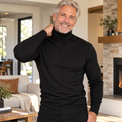 Men's Warm Slim-Fit Turtleneck Shirt