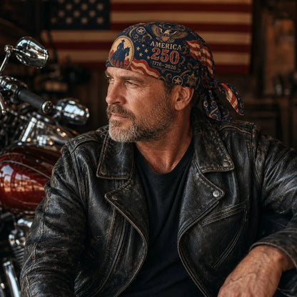 ⚡️Independence Day 49% OFF- 🏍️ America 250 Cycling Pirate Hat / Biker Headwrap