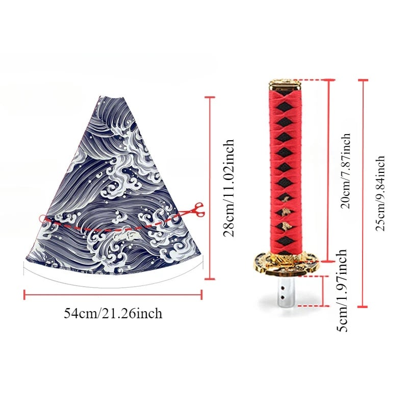 🔪Katana Gear Shift Knob – Transform Your Drive Into a Samurai Experience