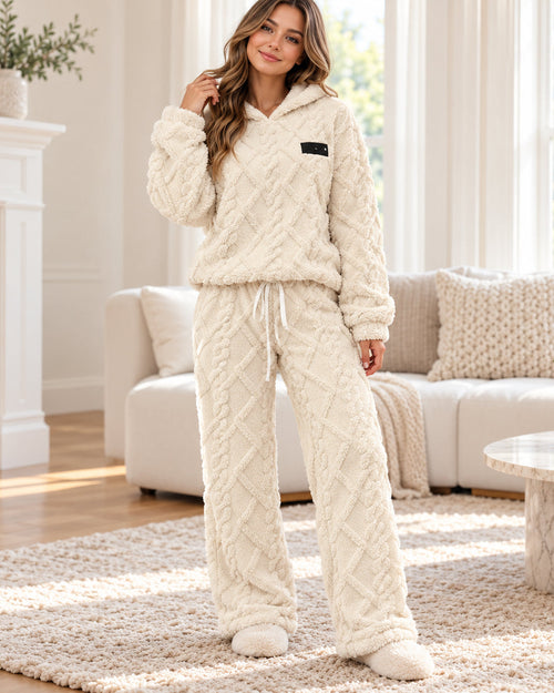 Women's Cozy Plush Fleece Hoodie & Pants Set