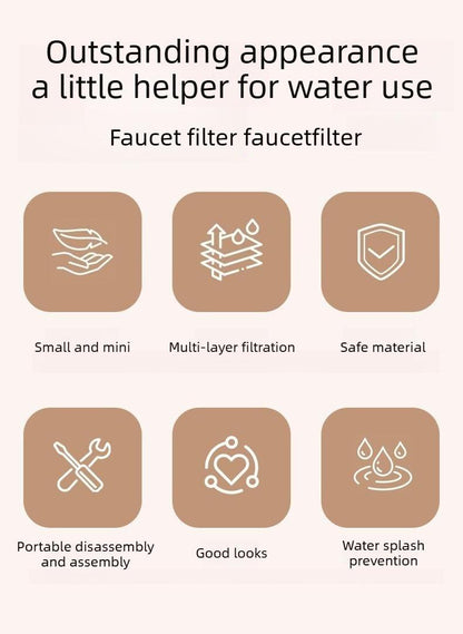 🚰 Rotatable Multi-Layer Faucet Water Filter &amp; Splash Guard