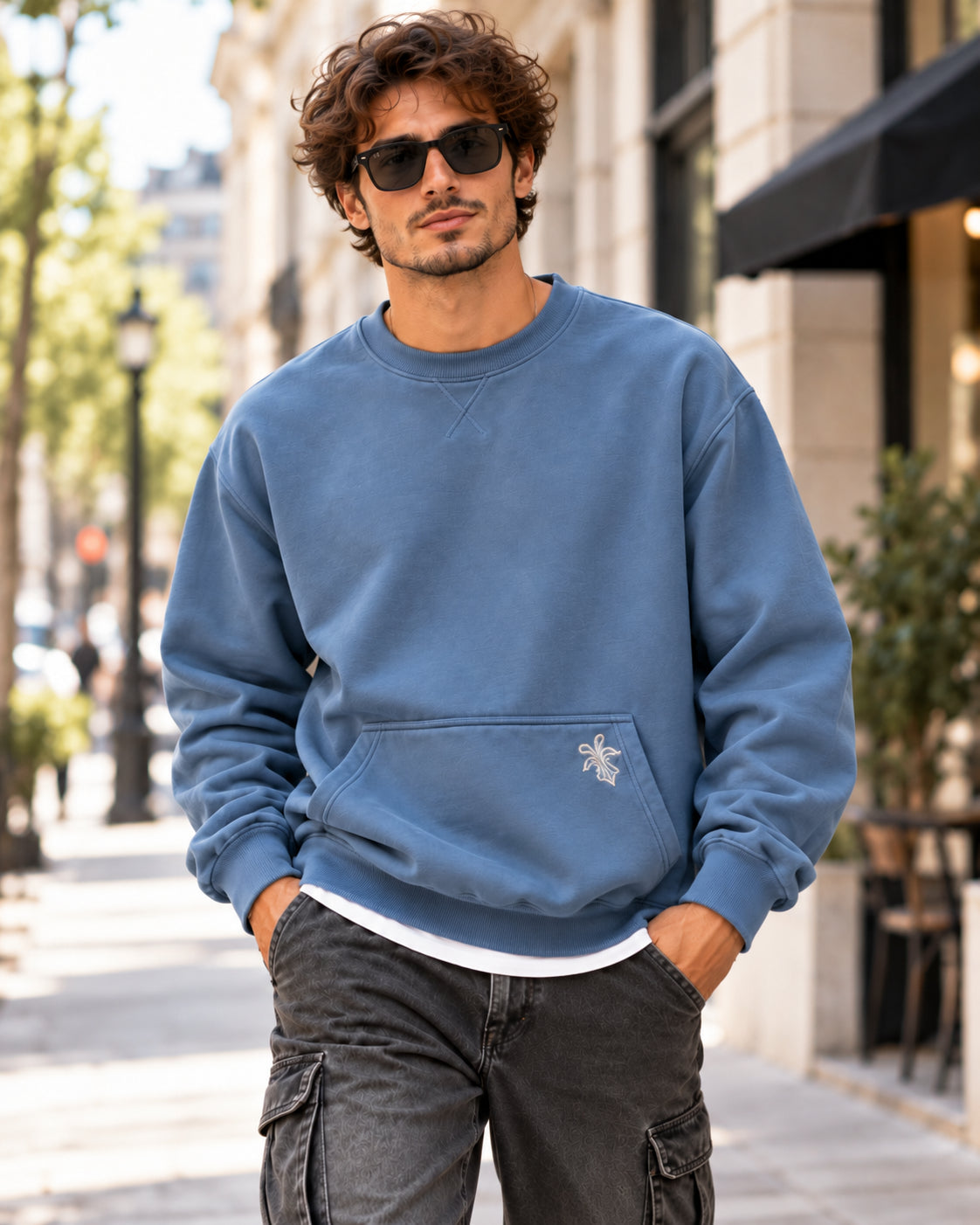 Men's Vintage Washed Fleece Sweatshirt