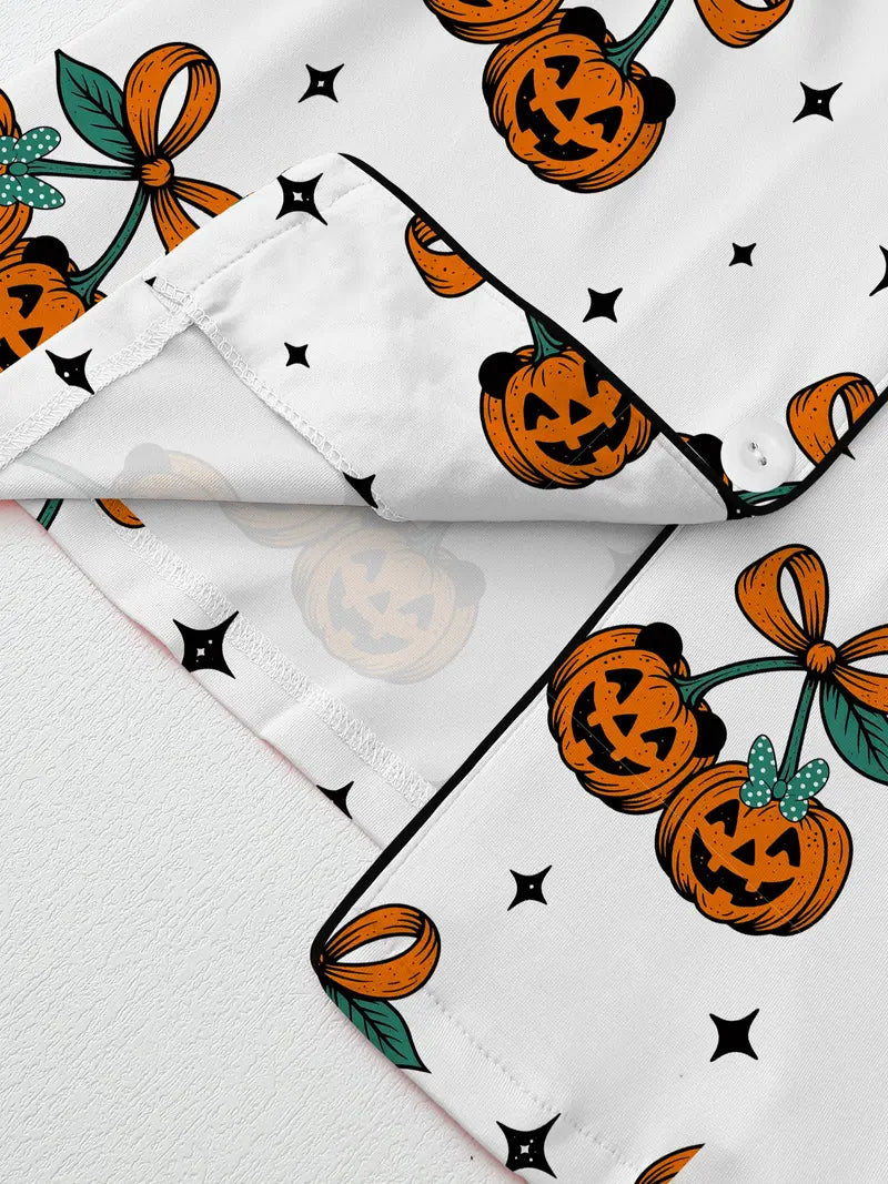 Cute & Cozy Halloween Pumpkin Pajama Set