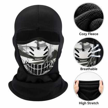 Winter Fleece Balaclava with Breathable Face Cover
