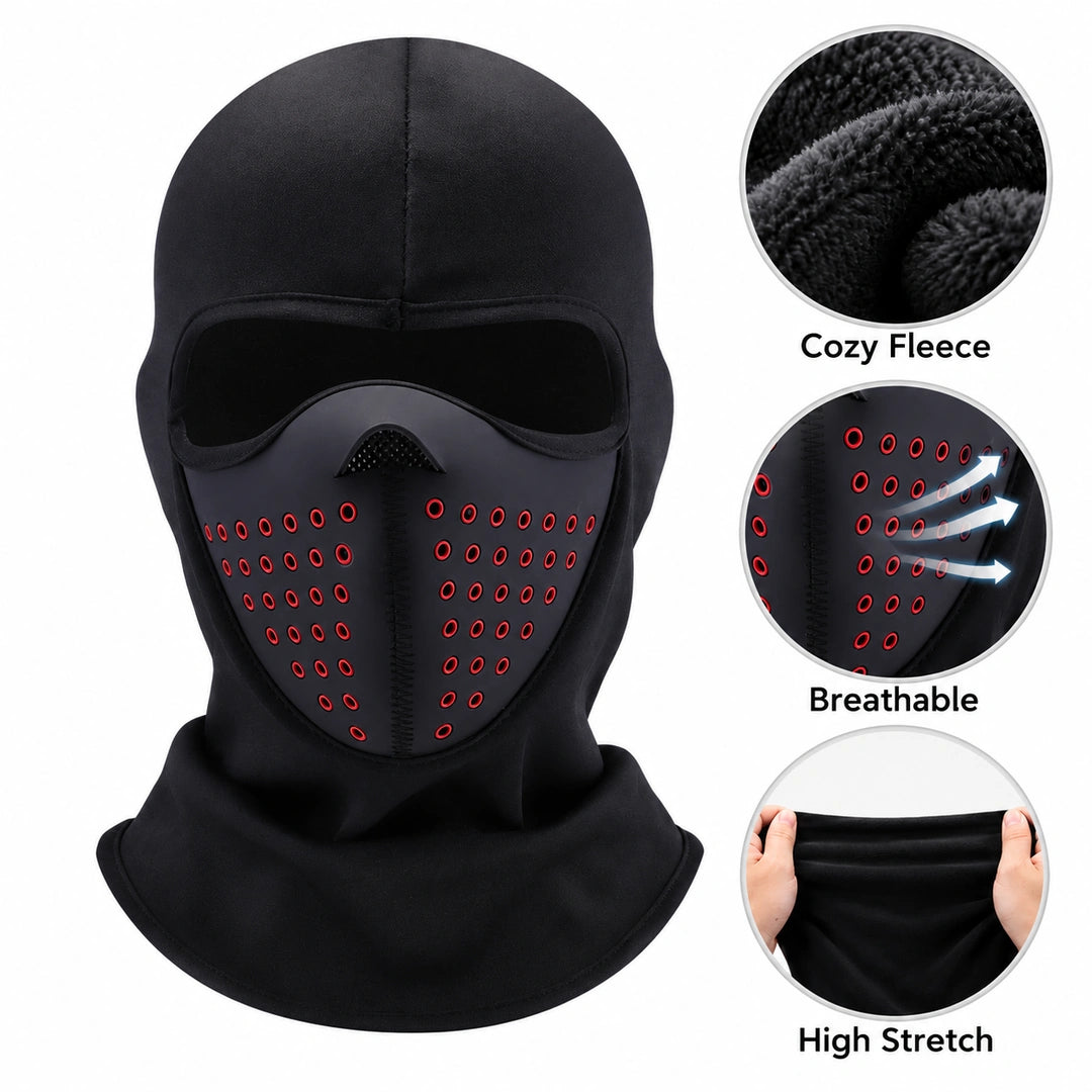 Winter Fleece Balaclava with Breathable Face Cover