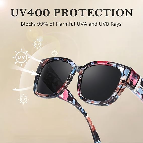 🔥Polarized Fit Over Sunglasses for Women🕶️ – UV400 Protection for Prescription Glasses ✨