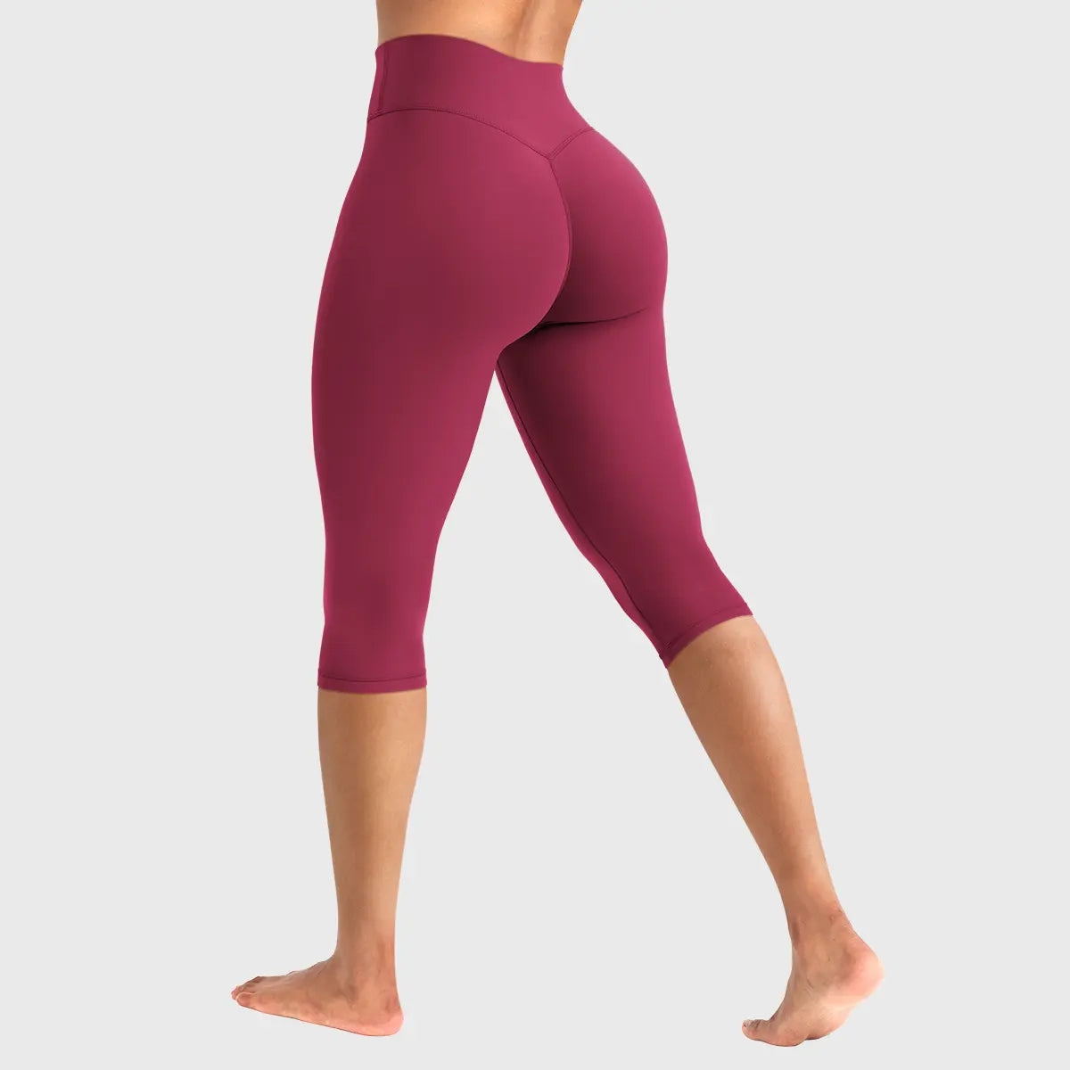 Women’s No-Front-Seam High-Waisted Scrunch Yoga Pants