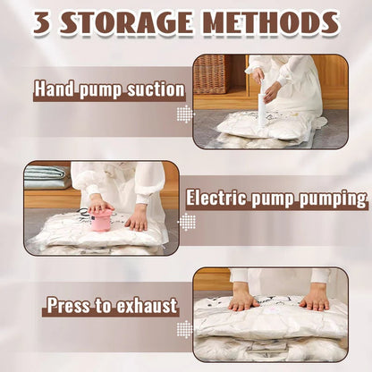 ⏳Hanging Vacuum Storage Bags for Closets - Save 75% Space Instantly