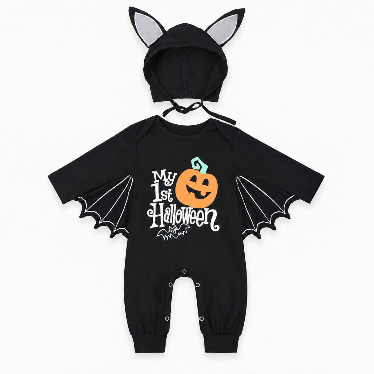 Baby Halloween Bat Romper