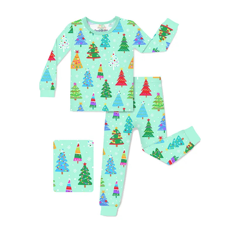 Kids Bamboo Holiday Pajama Set