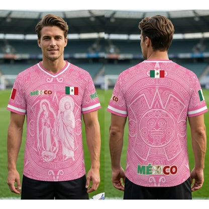 🎉Light Pink Virgencita & San Juditas Mexico 2026 Soccer Jersey
