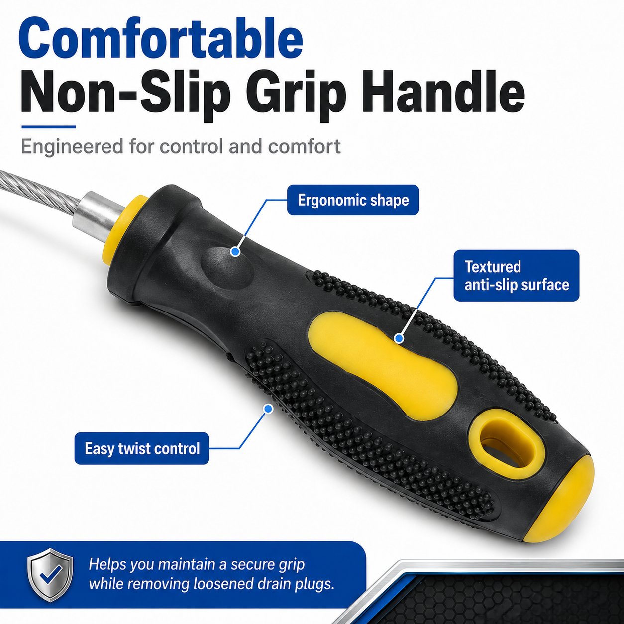 Magnetic Flexible Oil Drain Plug Remover Tool – No Mess, No Burn Oil Change Helper 🛠️✨