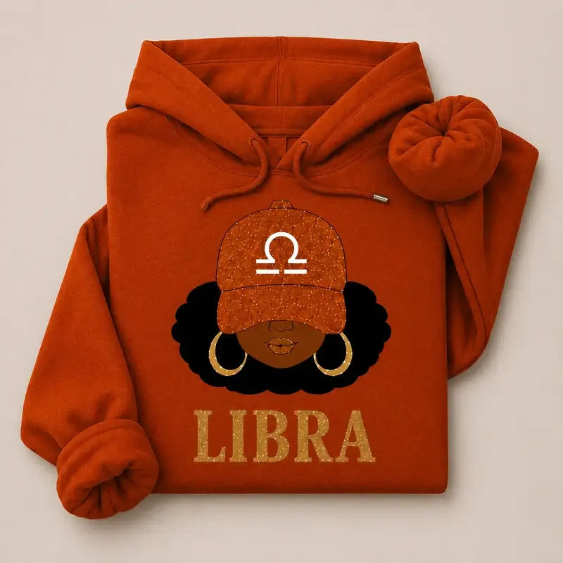 Full 12 Zodiac Afro Graphic Unisex Hoodie