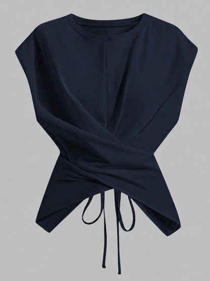Women’s Flattering Criss-Cross Waist Tie Top