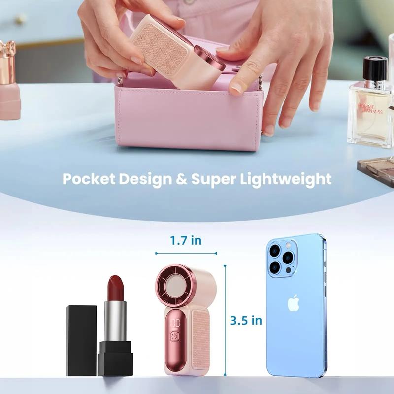 🔥Limited time sale🌬️Mini Handheld Fan with LED Display